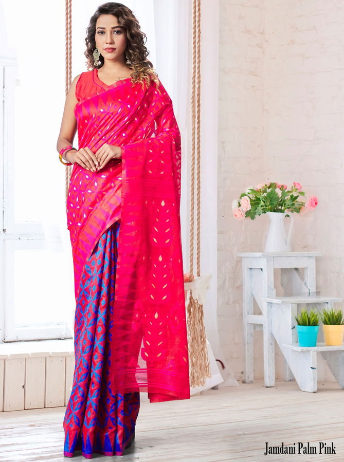 Jamdani 1 Classic Latest Festive Wear Designer Silk Saree Collection